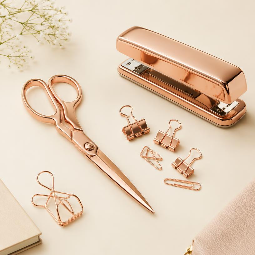 Set de Escritório Rose Gold